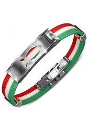 SALE - Unisex apyrankė su plieno dekoracija